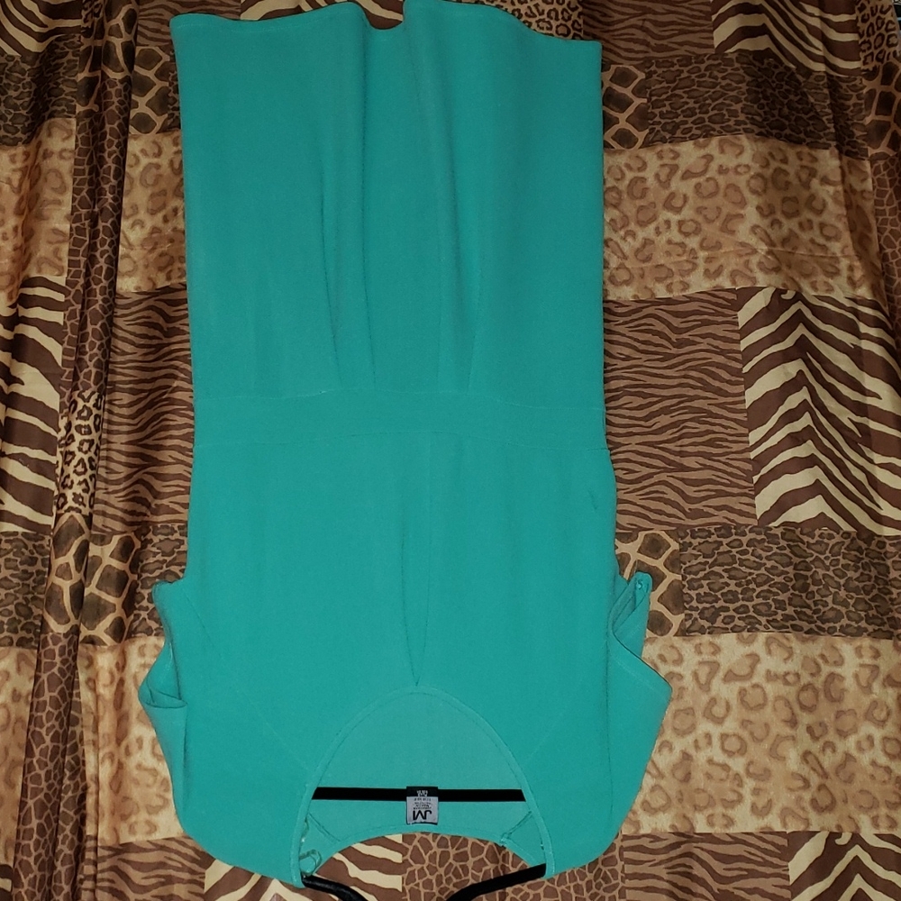 Plus size Teal Dress